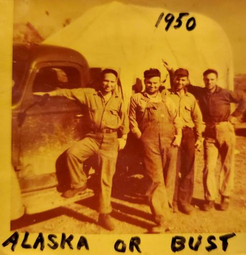 1950-Alaska-or-Bust-Lyle-Keith-and-2-Gilbert-Cousins (1)